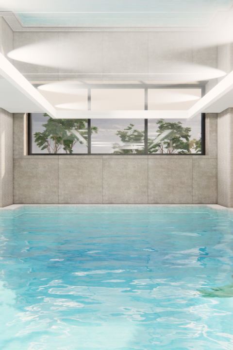RM Bazénová hala - návrh interiéru