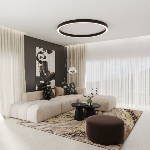 Návrh interiéru apartmánu - obývacia izba